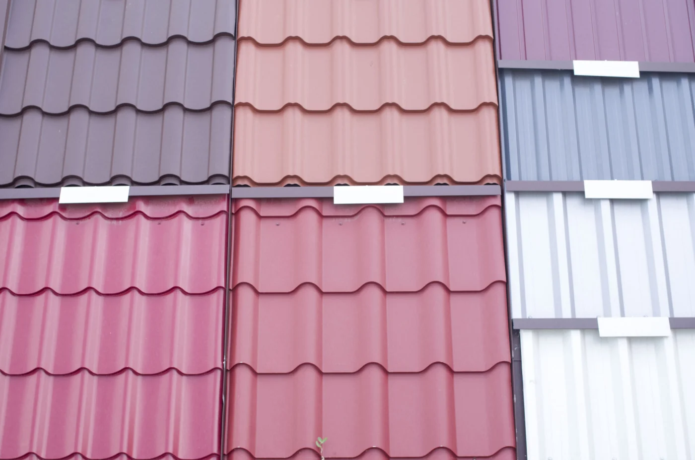 New Different Metal Tiles In Shop For Roof