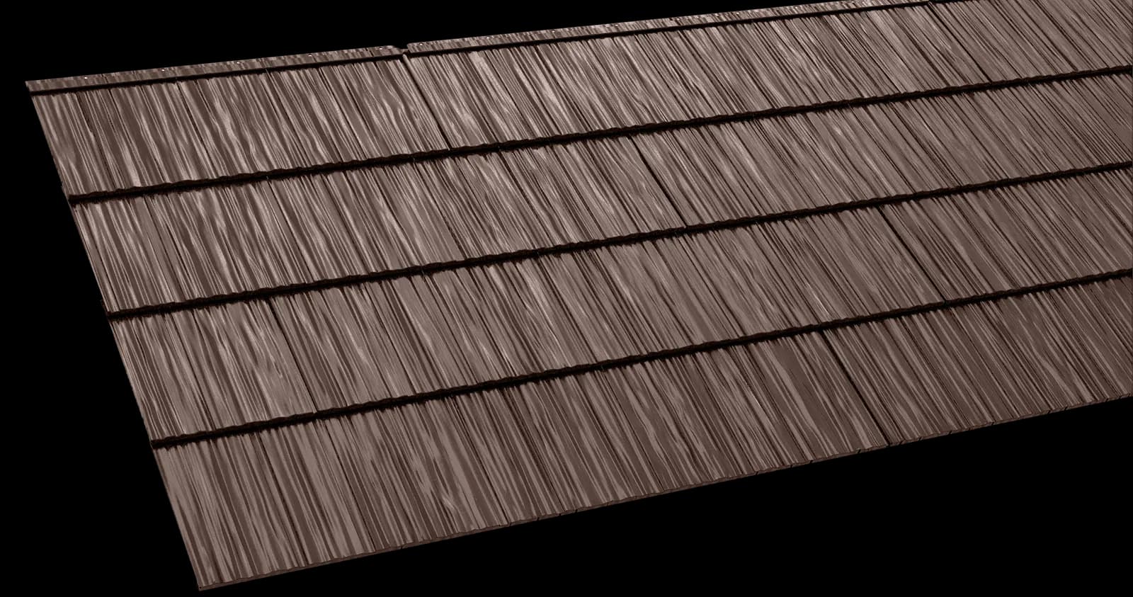 Metlok pressed-steel panel in the shake profile