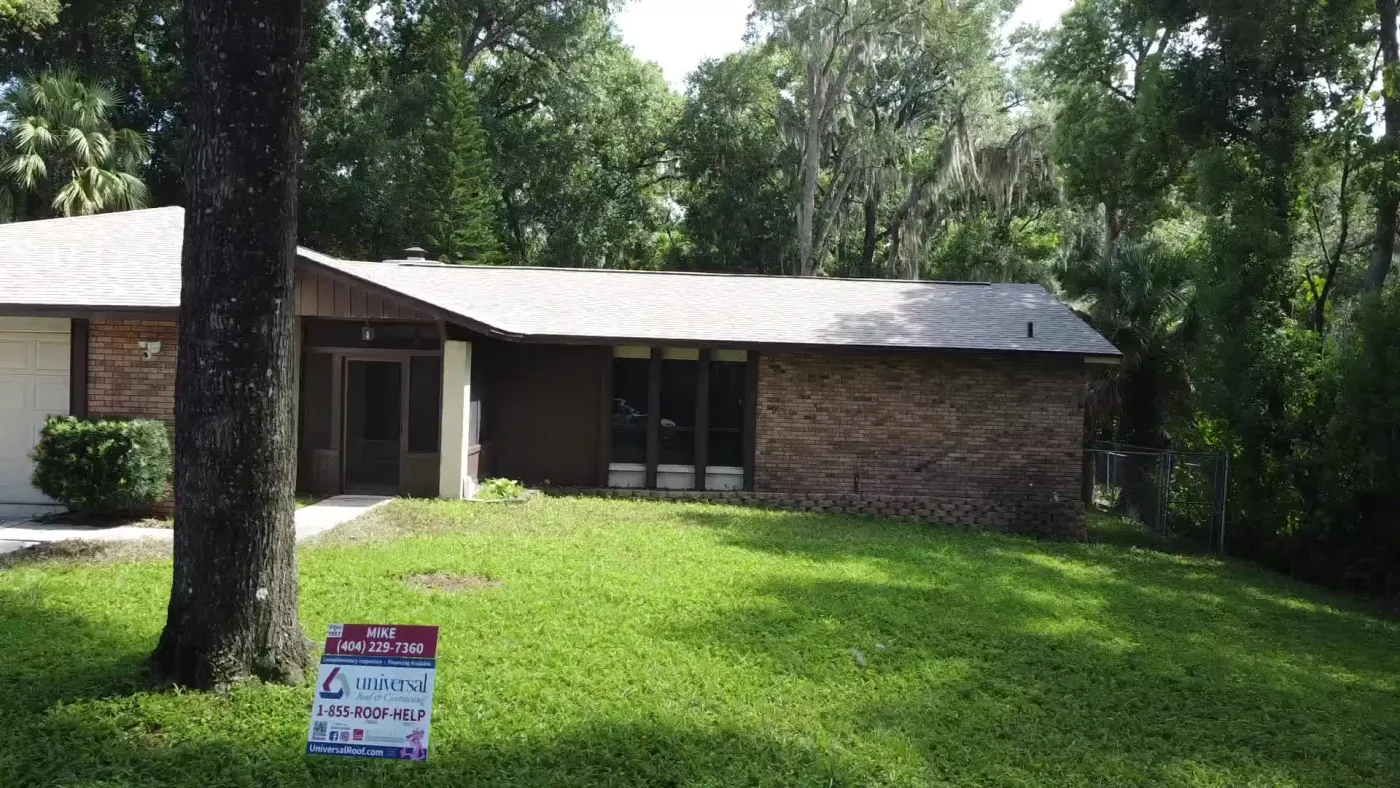 compressed roof replacement shingle gray orlando florida 3