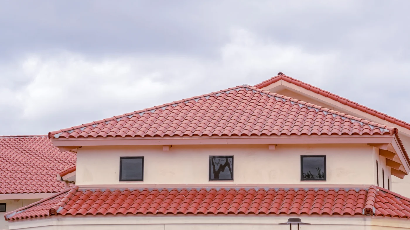 Spanish tile roof on St. Petersburg, FL home installed by Universal Roof & Contracting