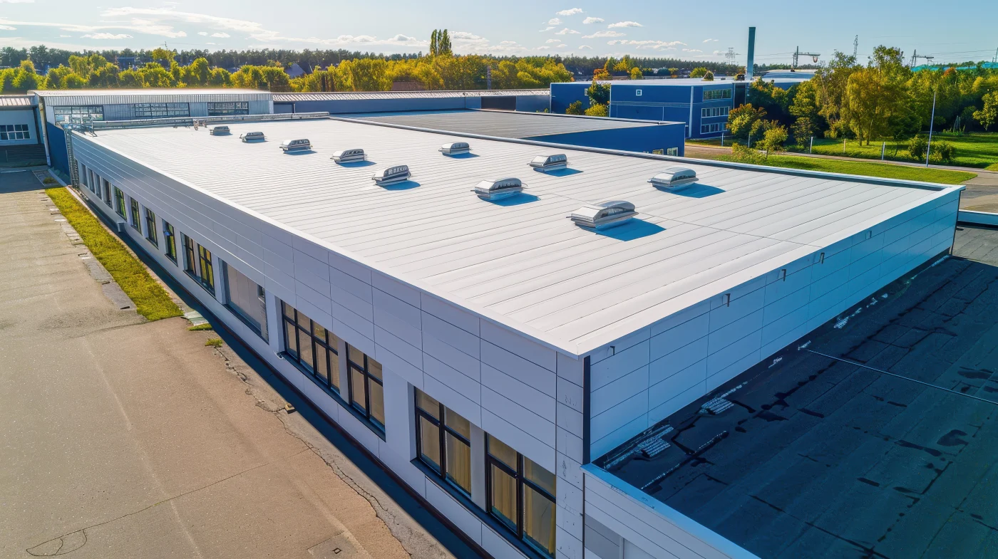 Flat roof on a commercial building in Jacksonville, FL