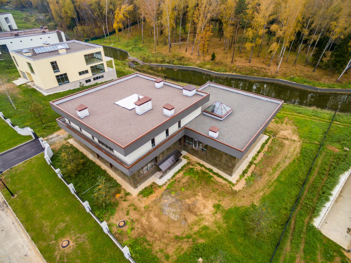 Modern Country Houses Under Construction Modern Country Houses Under Construction