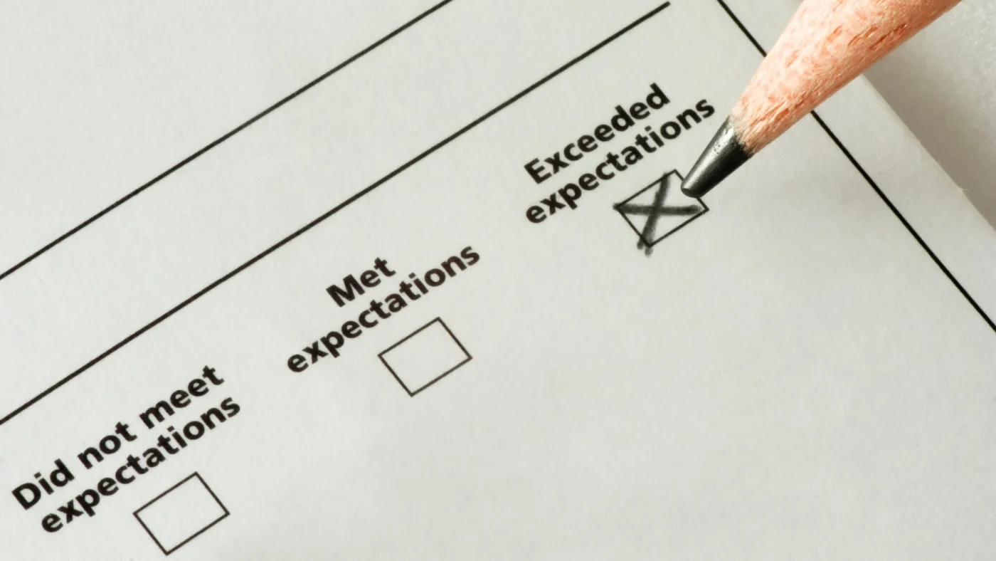 Checklist Exceeded Expectations Checklist Exceeded Expectations