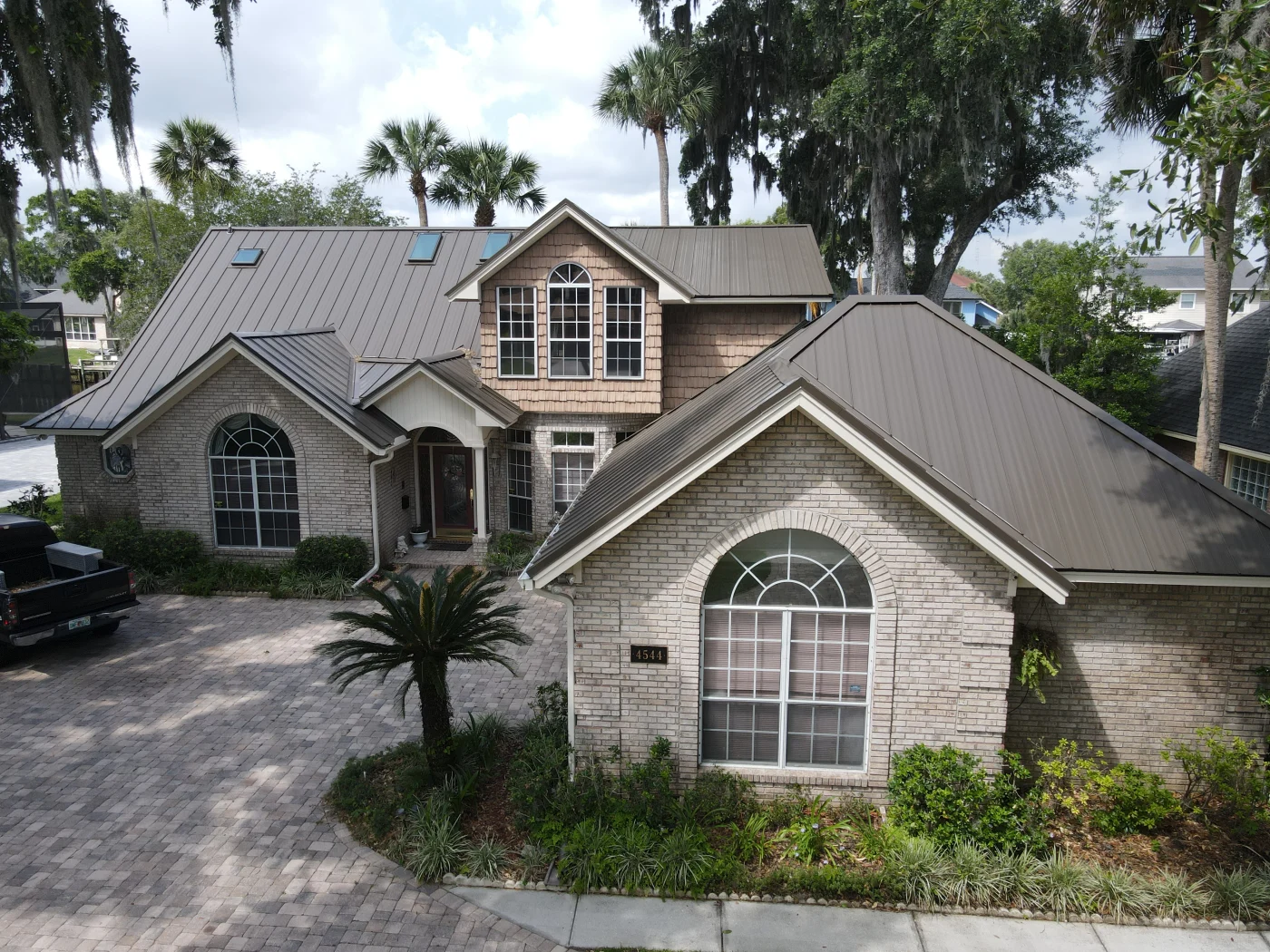 roof-replacement-metal-brown-Jacksonville-Florida