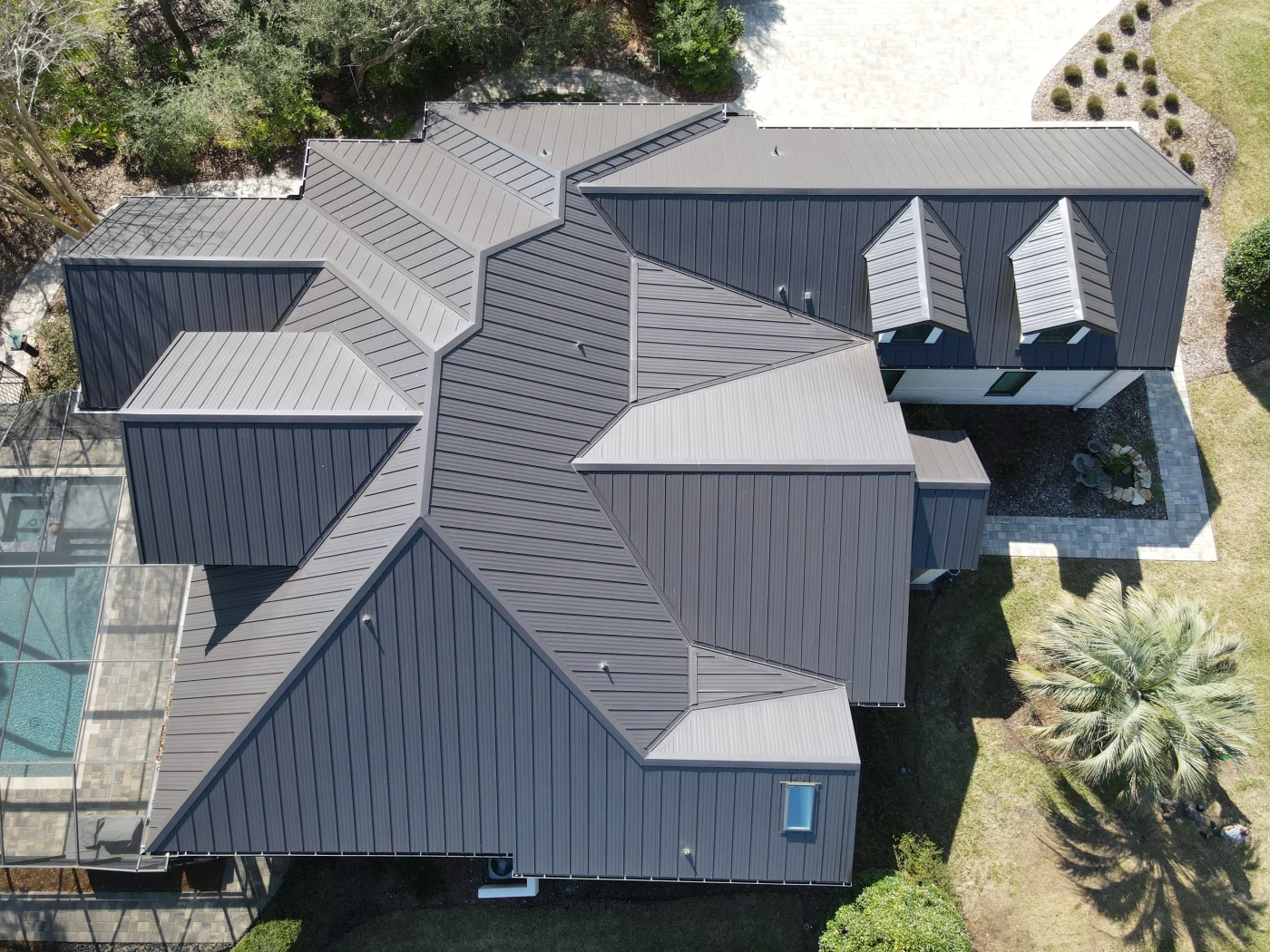 roof-replacement-metal-gray-Orlando-Florida.