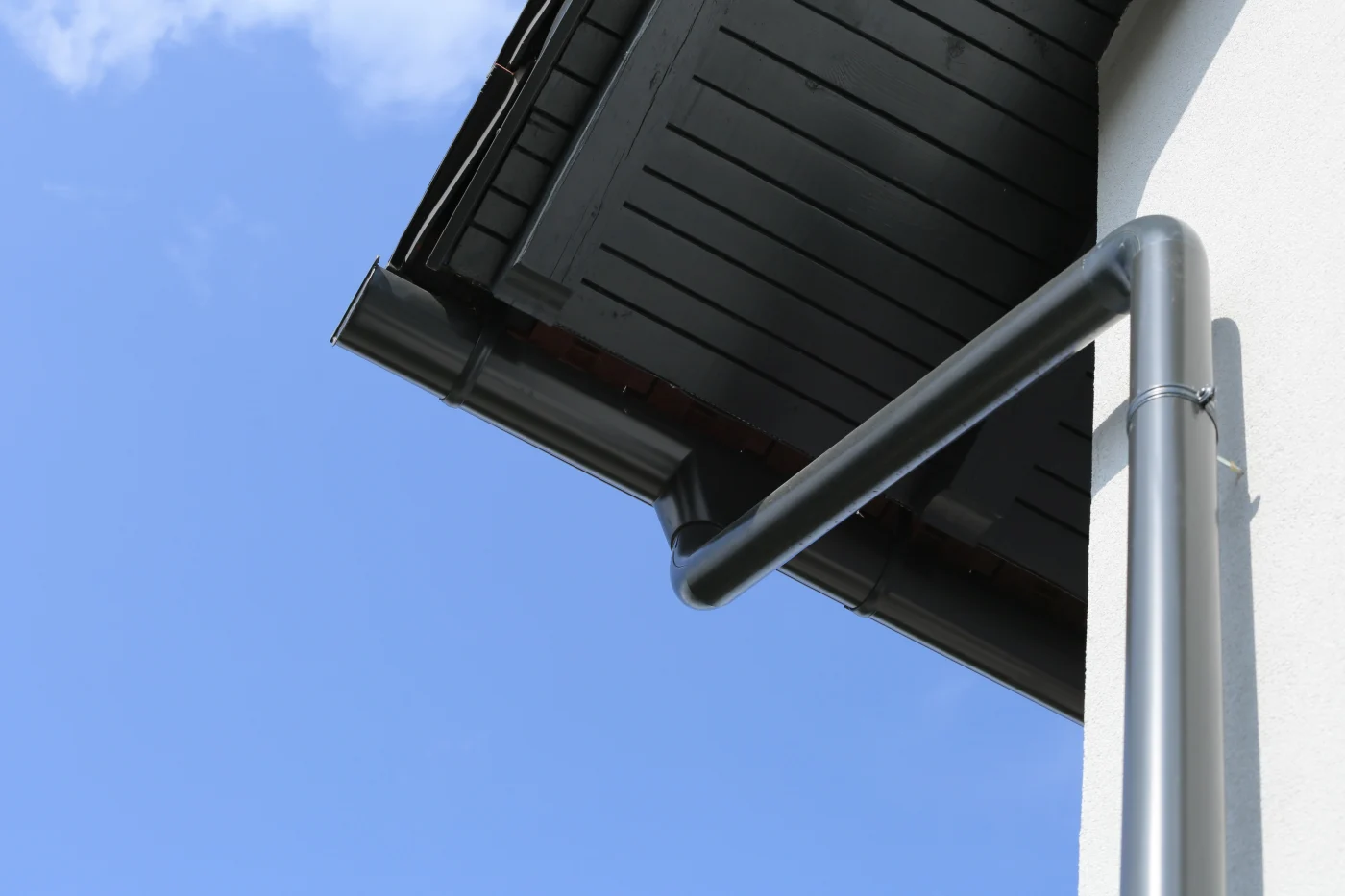 Anthracite Rain Drain From Roof Of House Anthracite Rain Drain From Roof Of House