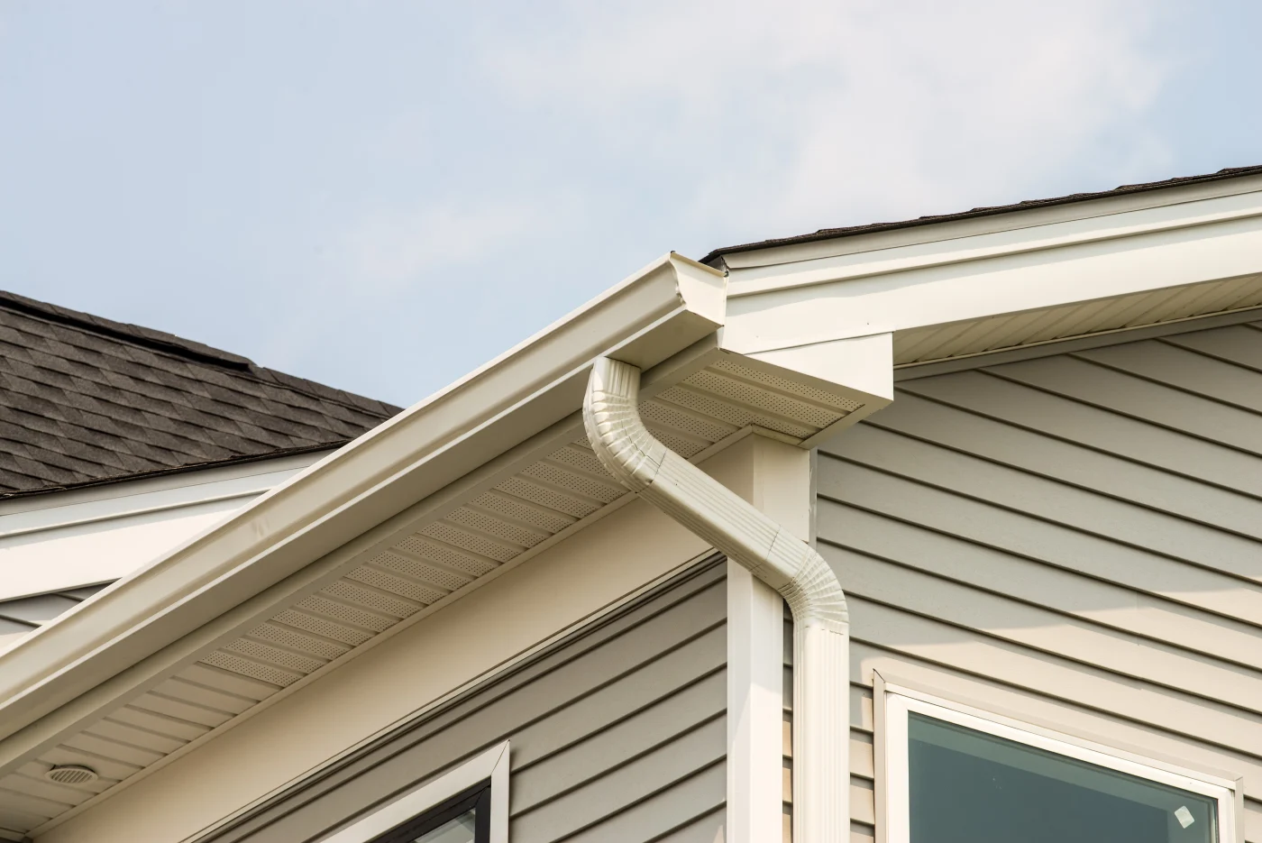 Rain Gutter Of Roof Building Home New Aluminum Rain Gutter Of Roof Building Home New Aluminum